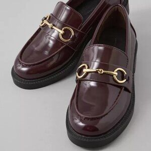 New American Eagle Outfitters AE Duchess Loafer Women's Shoes Flats Sz 9.5 Red